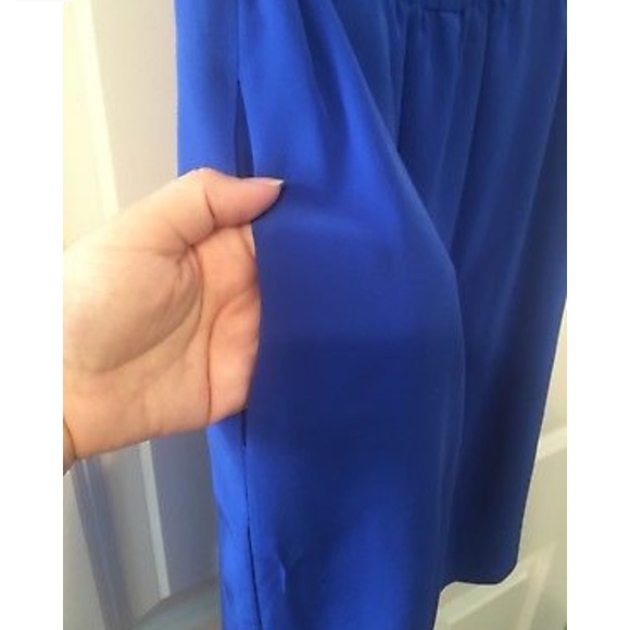 Eliza J  Silky Electric Blue Dress - Picture 2 of 5